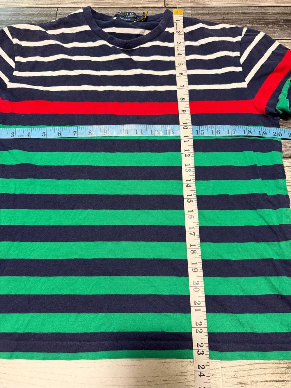 Polo Ralph Lauren Classic Fit Striped T Shirt Men’s S Multi Color READ